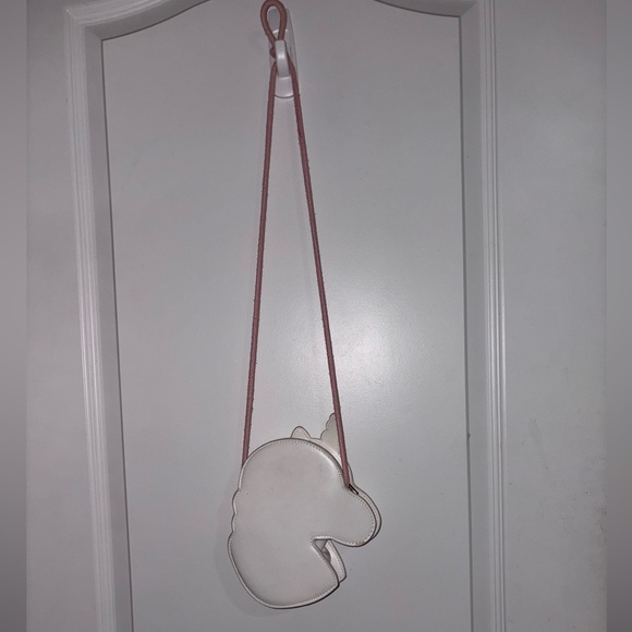 Sparkly Unicorn Kids Crossbody Bag - Pink and White - Picture 7 of 7